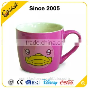 Wholesale Cute Duck Animal Design Enamel Porcelain Ceramic Material Coffee Mug thumbnail-1