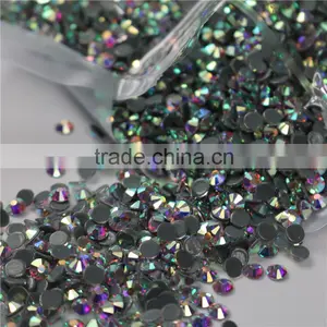 Top Quality Crystal AB Flatback Hot Fix Stones for Beauty Wedding Dress thumbnail-1