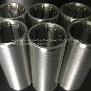 Woven Wedge Wire Water Well Screen Pipe, Wire Wrapped Johnson Filter Screen Tube thumbnail-5