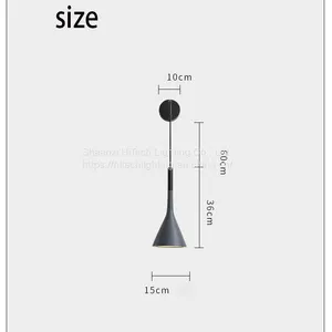 Bedside Lamp Wall Lamp Bedroom Nordic Modern Simple Corridor Background Wall Lamp Wiring Free Living Room Stair Lamp thumbnail-4