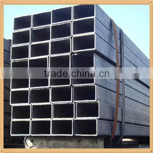 Rectangular Steel Pipe Black thumbnail-1