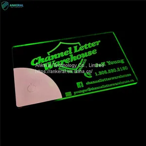 China Best Sales LED Acrylic Glow Business Name Card Amazon Top 10 Hot Gifts thumbnail-1
