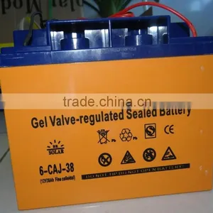 38Ah 12V Maintenance Free Deep Cycle Gelled Solar Battery thumbnail-1