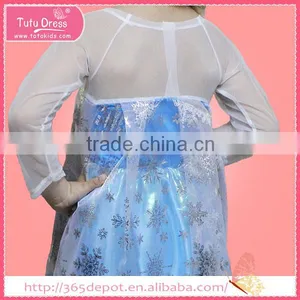 Snow Pattern Decoration Girl's Boutique Clothing Frock Dress thumbnail-3