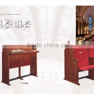 Retractable Church Chair Prayer Chair Bible Chair Synagogue Chair JT002-F-V for Sale thumbnail-3