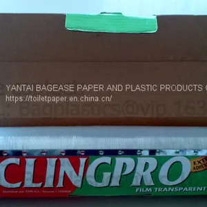 Biodegradable Compostable Food Wrap Kitchen Pvc Cling Film Kitchen Use Plastic Wrap PVC PE Cling Film For Food Wrap thumbnail-3