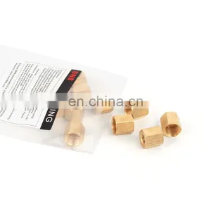 SNS BL Series Pneumatic Brass Fitting Connector Long Hex Coupling Nut thumbnail-4
