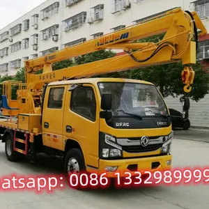 HOT SALE! Good Price Dongfeng Double Cabs 14m Hydraulic Aerial Working Platform Truck for Sale thumbnail-1