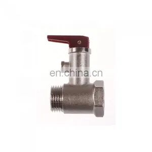 Electric and Solar Water Heater Brass Safety Valve 1/2
