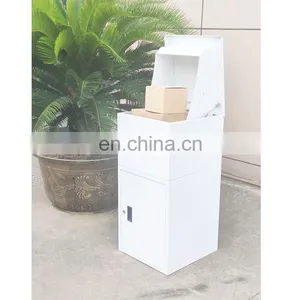 Black Outdoor Smart Parcel Delivery Box Outdoor Parcel Mail Box Parcel Drop Box thumbnail-1
