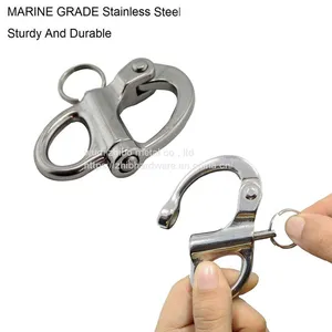 304/316 Stainless Steel Fixed Eye Snap Shackle thumbnail-4
