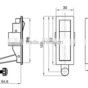 CE Rohs Cheap Wholesale Chrome Plated Compression Raised and Flat Trigger Button Lock for Industrial Use thumbnail-5