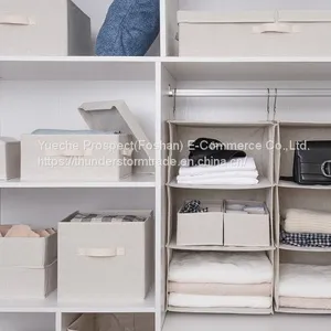 Multi-Purpose Collapsible Fabric Storage Cubes Organizer With Handles Cloth Storage Box thumbnail-3