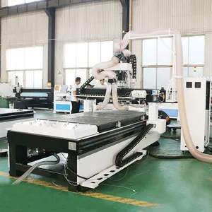 MISHI Atc Cnc Router Nesting Line Automatic Furniture Making Cnc Router Machine for Wood Automatic Tool Changer thumbnail-5