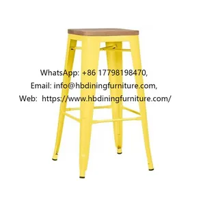 Tall Iron Bar Stool thumbnail-1