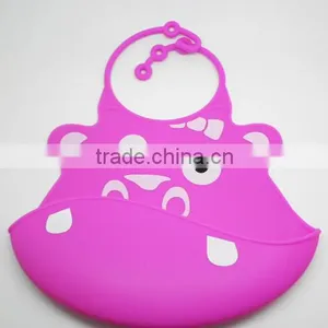 Cute Animal Printed Plain White Baby Bibs Wholesale thumbnail-3