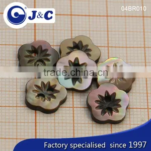 J&C Brown MOP Shell Buttons,pearl Shell Buttons for Fashion Shirt.BR010, BR012 thumbnail-1