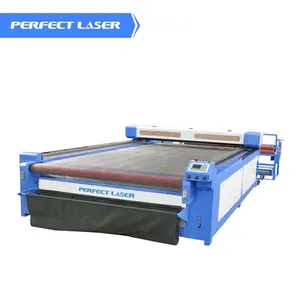 CCD Camera CO2 Laser Fabric Auto Cutting Machine Fabric Cutter Auto Feeding for Digital Printed Roll Fabric Textile Leather Engraving thumbnail-1