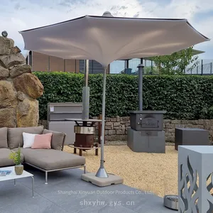 Patio Umbrella Suitable for Restaurants, Swimming Pools and Courtyards With Led Lighting. 2025 New Style Sunshade Umbrella With Arched Canopy thumbnail-3