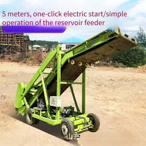 Silage Loading and Reclaiming Machine, Hydraulic Silage Excavator for Pastures, Hydraulic Lifting Grass Reclaiming Machine With a 5 - Meter Lift and Large Width thumbnail-4
