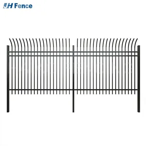 Wholesale Price Galvanized Steel Fence Used for the Backyard of Villa Residences Facilities Modern Rust-proof Fence thumbnail-1