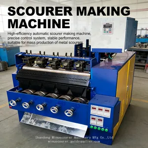 High Efficiency Steel Wool Scrubber Making Machine for Kitchen Cleaning Balls thumbnail-1