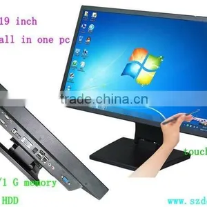 19" 4wire Resistive Touch Embedded Industrial All in One pc Computer thumbnail-1