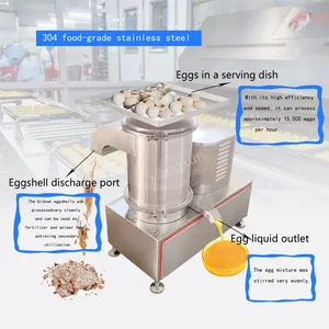 Egg Breaking and Separating MachineEggshell Separator Automatic Egg Breaking and Separation Machine for Liquid Egg Production Line thumbnail-4
