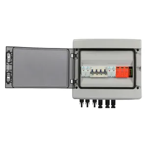 2 In 1 Out PV Combiner Box DC 1000V IP65 Waterproof Solar Junction Box With DC MCB & SPD Surge Protection for Household Solar Panel System thumbnail-2