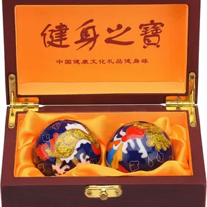 Dragon and Phoenix Baoding Balls. Chinese Health Balls for Hand Therapy, Exercise, and Stress Relief (Medium 1.6 Inch) thumbnail-2