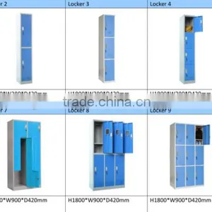 Factory Direct Price Half Height 4 Door Steel Material Office Use Locker thumbnail-5