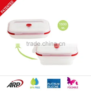 1500ml Rectangular Silicone Lunch Box thumbnail-2