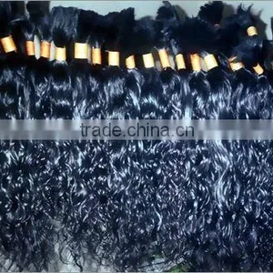 High Quality Indian Remy Curly Hair Bulk & Hair Extension thumbnail-1