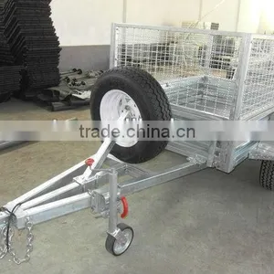 6*4 Hot-dipped Galvanized Box Trailer, Cage Trailer, Utility Trailer thumbnail-1