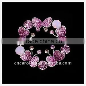 2012 New Design Vintage Crystal Round Brooch thumbnail-1