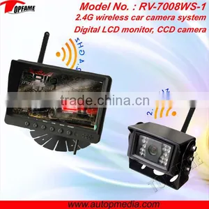 RV-7008WS Wireless Rearview Camera 7 Inch Digital Monitor & HD CCD Camera,waterproof,anti-interference thumbnail-1
