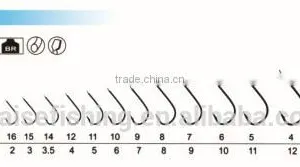 Red/Brown Paint High Carbon Steel Hooks PR-612 SODE Wholesale Fishing Hook thumbnail-1