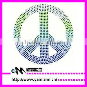 Peace Sign Rhinestone Car Decal Sticker Custom Design thumbnail-1