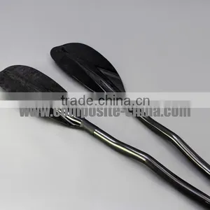Carbon Fiber Outrigger Paddle ,3K Weave Carbon Fiber Bent Kayak Paddle Shaft , thumbnail-3