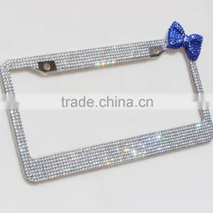 Rhinestone License Plate Frames Bling Crystal License Plate Frames thumbnail-2