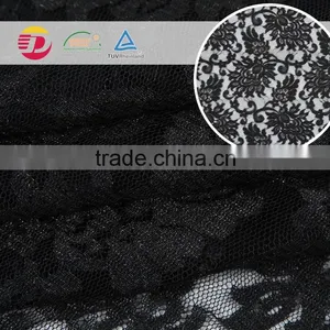 Wholesale Cheap Black 100 Poly Voile Dress Lace Making Fabric thumbnail-5
