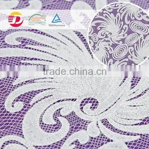 Factory Top Popular Design Cotton Poly Luxury Tulle Fabric Price per Meter for Sale thumbnail-6