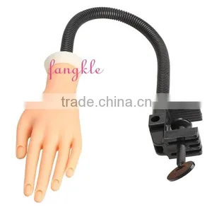 Flexible Soft Nail Training Practice Hand With Holder thumbnail-1