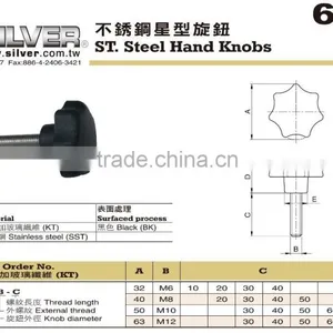 For Food Sealing and Packing Machines Stainless Steel Hand Knobs thumbnail-2