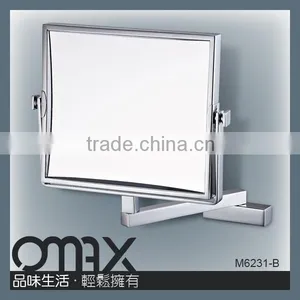 Saving Cost Brass Foldable Arm Double Sides Metal Shave Mirror thumbnail-5