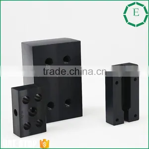 Custom Cheap Black ERTALON66 Polyamide Cnc Precision Drilling Sheet Block Parts thumbnail-2