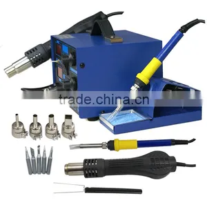 2in1 862D+ 110V SMD Rework Soldering Station + Soldering Iron Hot Air Gun 110V thumbnail-3