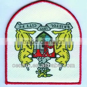 Fashionable Custom Fabric Woven Label Patches thumbnail-1