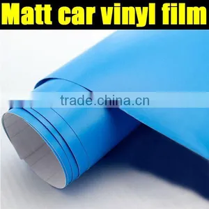 Matt Blue Car Vinyl Film for Super Quality With Air Free Bubbles thumbnail-1