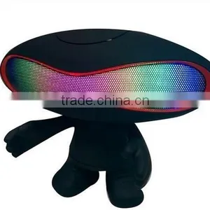 2015 New Hot Selling Doll Stand Football LED Bluetooth Speaker Support TF Card USB Phone Radio Aux thumbnail-2